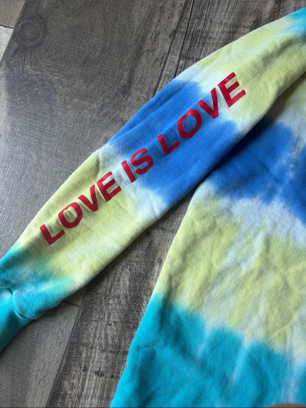 Spiritual Gangster Love is Love Tie Dye Crewneck Sweatshirt Size Small - Picture 3 of 5